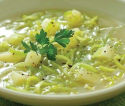 zuppa di porri e patate